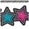 Teacher Created Resources Chalkboard Brights Die-Cut Stars Border Trim, 210ft.